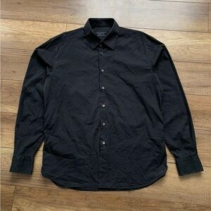 Prada Milano Classic Black Button Up Shirt ( Size Large)